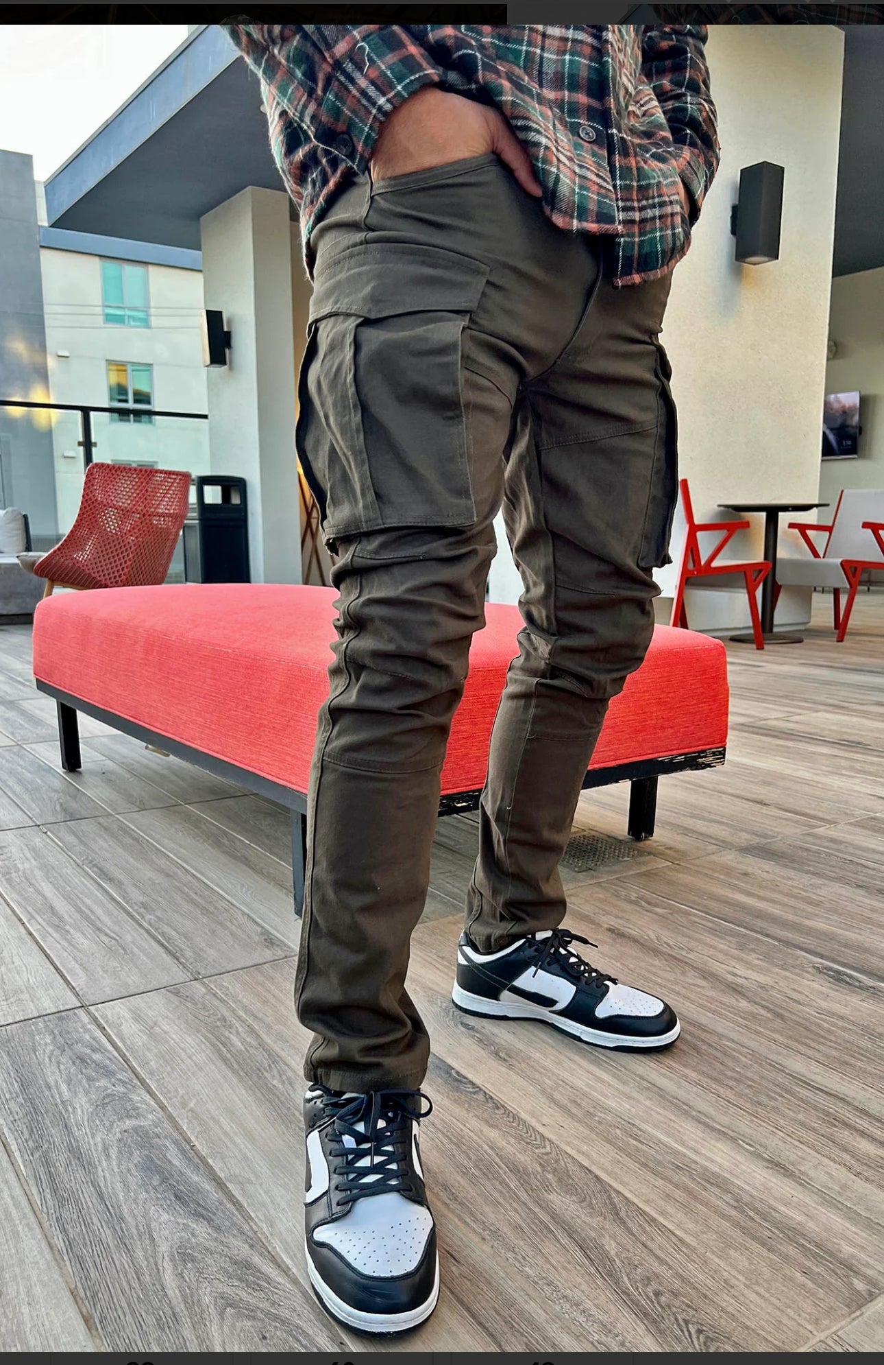 Summer games slim cargo jeans