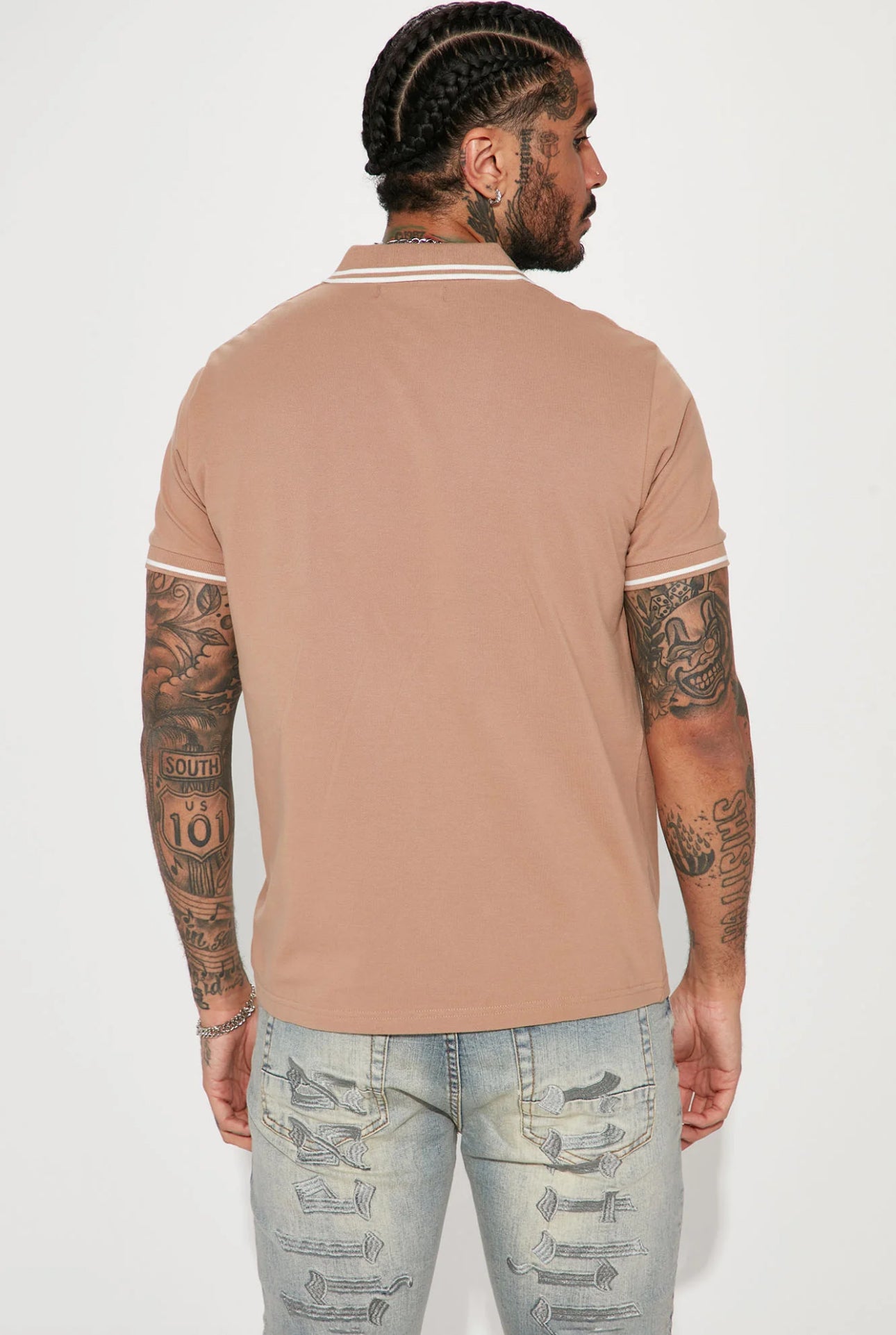 Wilson Short Sleeve Polo - Khaki